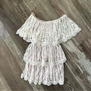 Show Me Your Mumu Lana Dress Dainty Darling Crotchet Lace Dress Size S